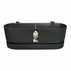 ELHO Balkonkasten „Greenville“, 52 Cm, Schwarz