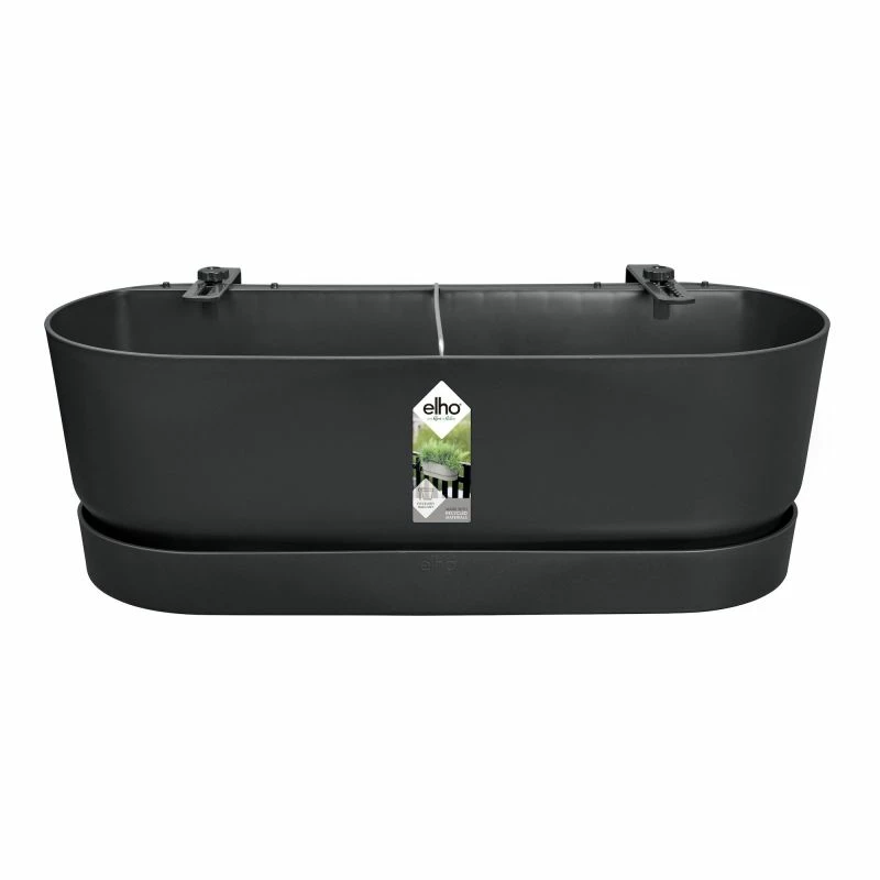 ELHO Balkonkasten „Greenville“, 52 Cm, Schwarz