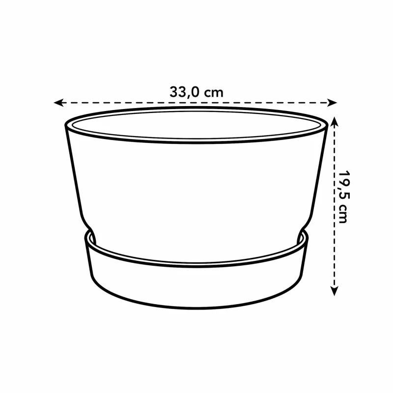 ELHO Pflanzschale „Greenville“, Ø33 Cm, Weiß – Bild 5