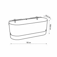 ELHO Balkonkasten „Greenville“, 52 Cm, Schwarz – Bild 13