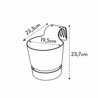 ELHO Balkonkasten „Greenville“, Ø25 Cm, Schwarz – Bild 9