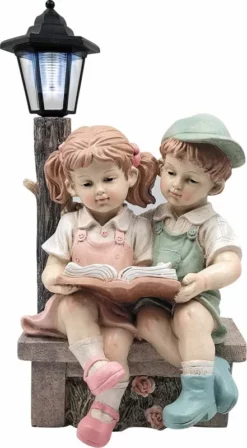 GRANIMEX Figur „Simon & Sophie“, Mit Solarlaterne