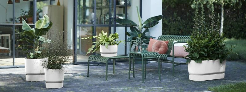 ELHO Pflanzschale „Greenville“, Ø33 Cm, Weiß – Bild 4