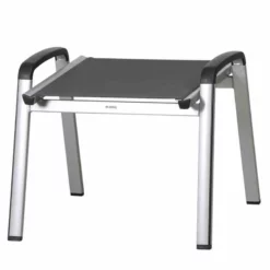 MWH Hocker „Elements“, 54x58x49 Cm, Silber-anthrazit