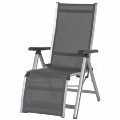 MWH Relaxstuhl „Elements“, 75,8x60,5x110 Cm, Silber-anthrazit