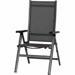 MWH Klappsessel „Elements“, 68x62x110 Cm, Anthrazit