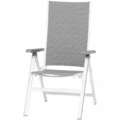 MWH Klappsessel „Futosa“, 62x67,5x111 Cm, Arktisch-grau