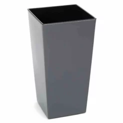 SIENA GARDEN Pflanzgefäß „Lyon“, 25 Cm, Anthrazit