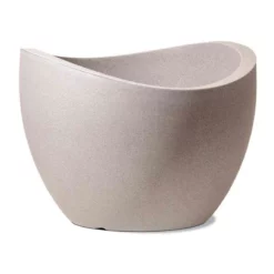 SCHEURICH Pflanzgefäß „Wave Globe“, Ø30 Cm, Taupe