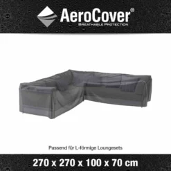 AEROCOVER Schutzhülle Für Eck-Loungeset, 270x270x100x70 Cm