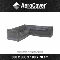 AEROCOVER Schutzhülle Für Eck-Loungeset, 300x300x100x70 Cm
