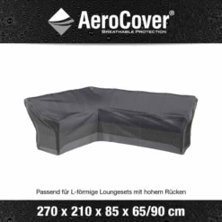 AEROCOVER Schutzhülle Für Eck-Loungeset, L-Form Links, 270x210 Cm