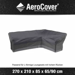 AEROCOVER Schutzhülle Für Eck-Loungeset, L-Form Rechts, 270x210 Cm