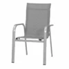 MWH Stapelsessel „Fabulo“, 64,5x61,5x98 Cm, Silber