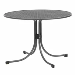 MWH Gartentisch, Ø90 Cm, Eisengrau
