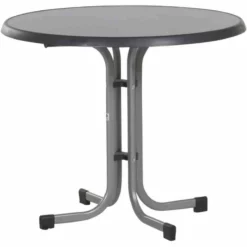 SIEGER Gartentisch, Mecalit Ø86x72 Cm, Schiefer-graphit