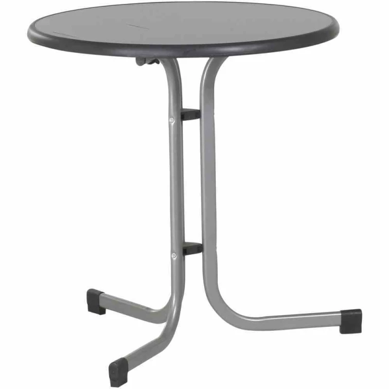 SIEGER Balkontisch, Mecalit, Ø70x72 Cm, Graphit