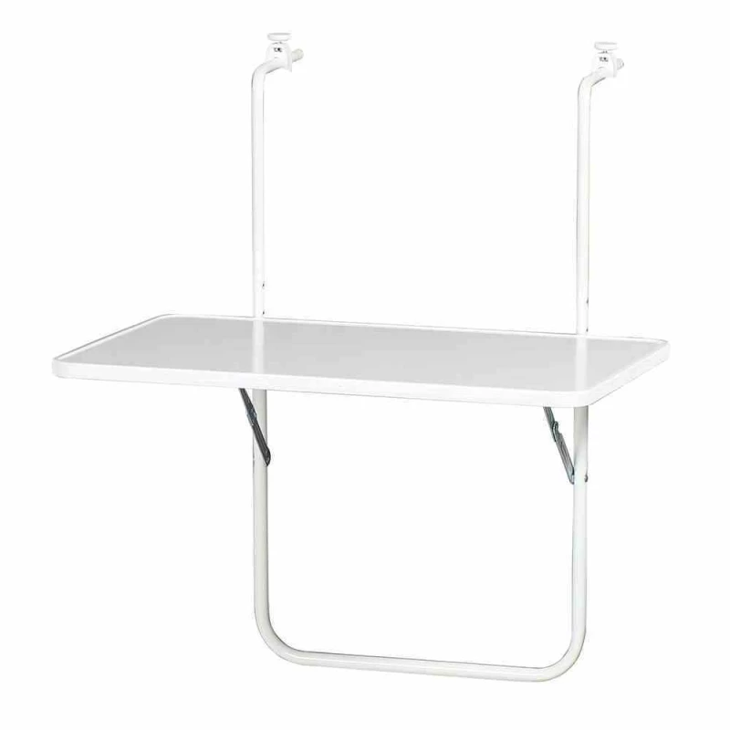 ALCO Balkonhängetisch, 60x40 Cm, Weiß