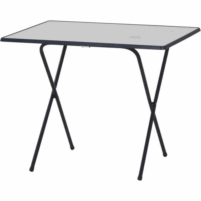 MFG Campingtisch, 60x80 Cm, Weiß-blau