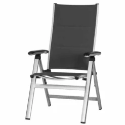 MWH Klappsessel „Secoro“, Silber-grau