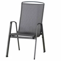 MWH Stapelsessel „Largo“, Eisengrau