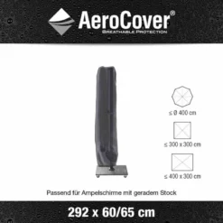 AEROCOVER Schutzhülle Für Ampelschirm, 292x60/65 Cm