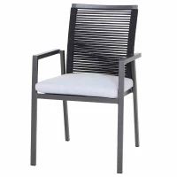 MWH Stapelsessel „Felino 2“, 65,5x55,5x93 Cm, Grau – Bild 6