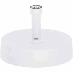 SIENA GARDEN Schirmständer 40 Kg, Ø 50 Cm, Weiß