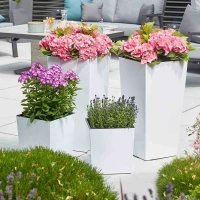 SIENA GARDEN Pflanzgefäß „Lyon“, 30 Cm, Weiß – Bild 7