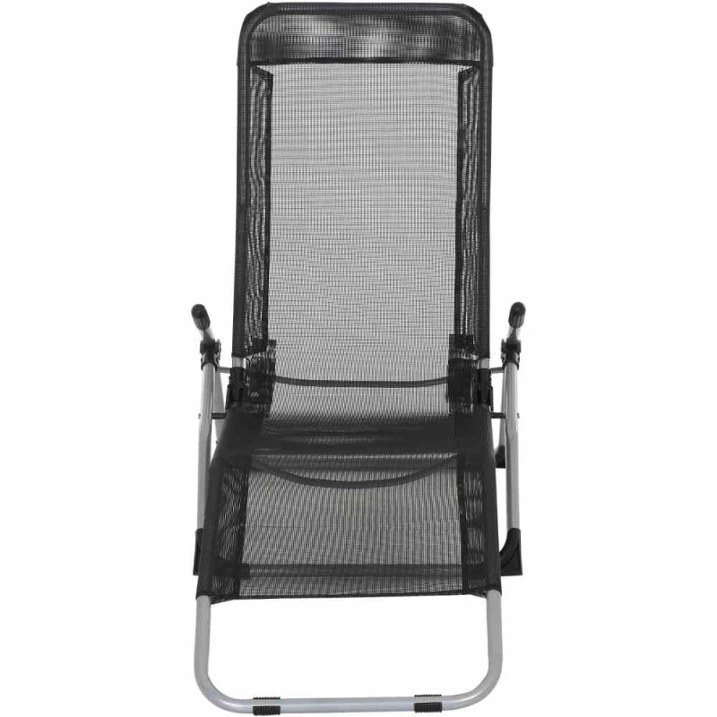 GARDAMO Bäderliege „Brigo“, Silber-schwarz – Bild 2