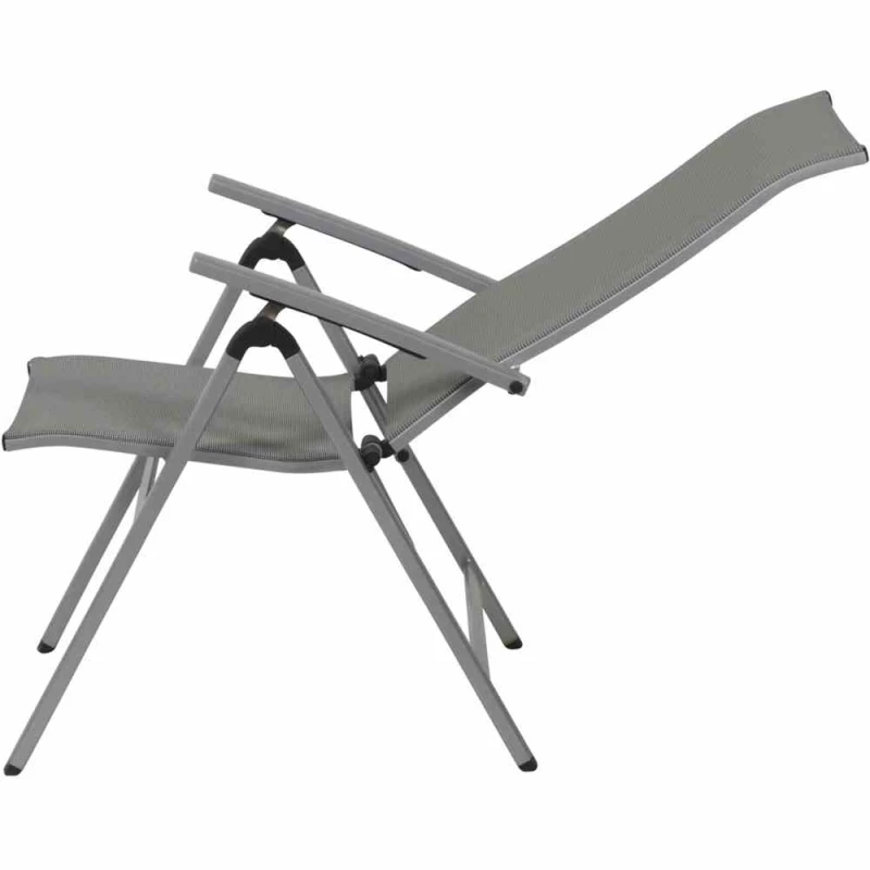 MWH Klappsessel „Fabulo“, 66,5x61,5x111 Cm, Silber – Bild 2