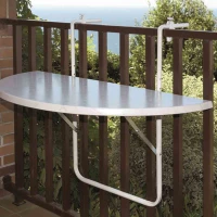 ALCO Balkonhängetisch, 100x50 Cm, Weiß – Bild 4