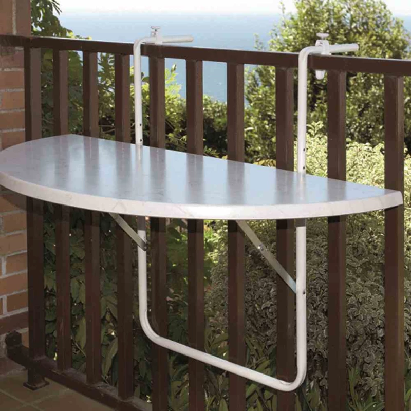 ALCO Balkonhängetisch, 100x50 Cm, Weiß – Bild 2