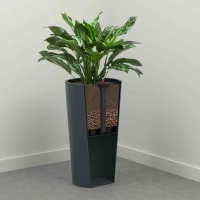 SIENA GARDEN Pflanzgefäß „Lille“, Ø40 Cm, Weiß – Bild 5