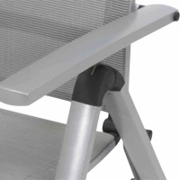 MWH Klappsessel „Fabulo“, 66,5x61,5x111 Cm, Silber – Bild 9