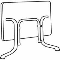 SIEGER Klapptisch, Vivodur, 140x90x73 Cm, Eisengrau-grau â Bild 9