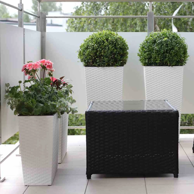 SIENA GARDEN Pflanzgefäß „Loire“, 56 Cm, Weiß – Bild 3