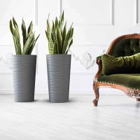 SIENA GARDEN Pflanzgefäß „Locon“, Ø30 Cm, Graphit – Bild 16