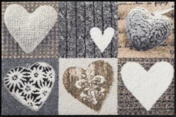 SALONLÖWE Fussmatte „Alpenglück Herzen“