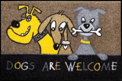 SALONLÖWE Fussmatte „Dogs Are Welcome“